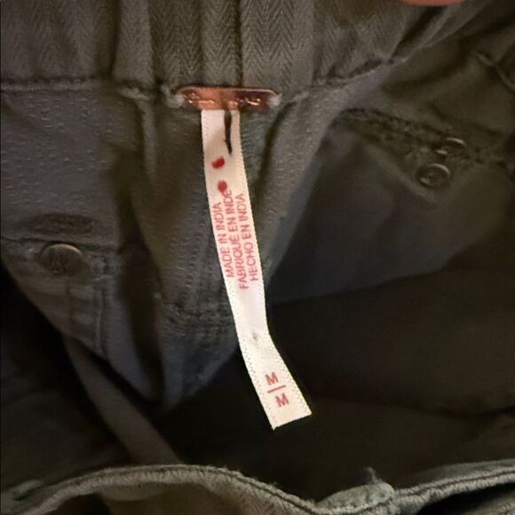 Free People We the Free Sloane Pants in Army Green NWOT - Picture 8 of 9